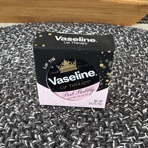Vaseline Lip Therapy Pink Bubbly Tin - Hydrating Pink Lip Tint. NIB
